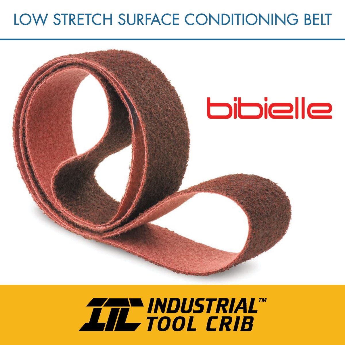 IndustrialToolC's tweet photo. Bibielle's surface conditioning belts have a long life, good cutting performance, and a consistent finishing quality. #industrialtoolcrib #itc #tools #industrial #metal #metalfab #metalfabrication #fabrication #bibielle #distributor #beltabrasives #abrasives #surfaceconditioning https://t.co/vzzR1saL3E