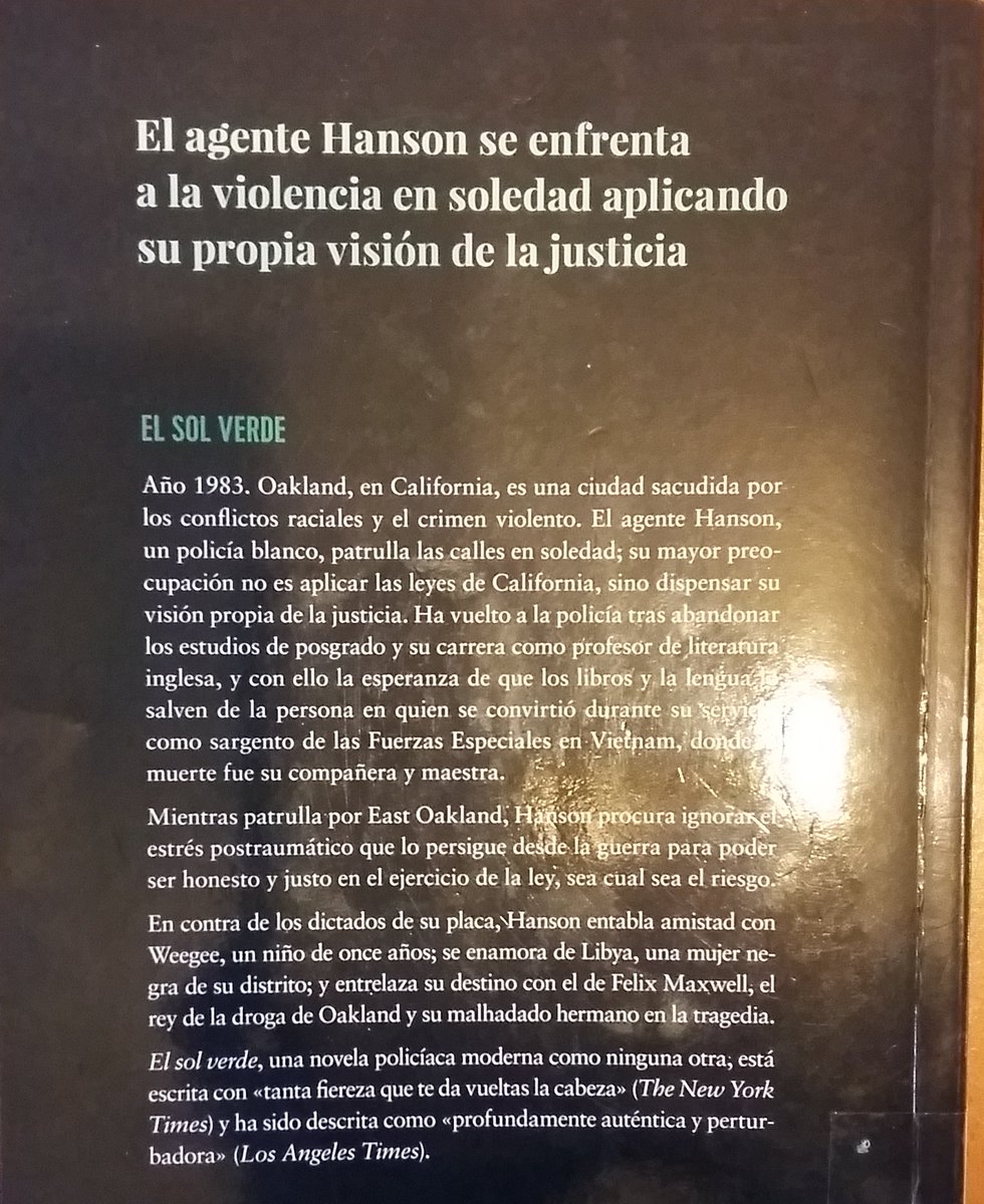 josesevillarigo's tweet photo. 'El sol verde', Kent Anderson: una pasada #novelanegra #libros #thriller #policiaca #literatura #kentanderson @alianza_ed @AdNovelas : https://t.co/ugS4DmNWFo https://t.co/1ut2E8PVns
