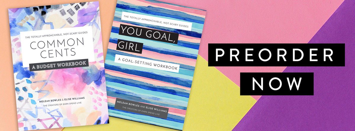 Just realized I’ve talked about this maybe zero times on Twitter, but ICYMI  @MeleahBowles &amp; I have 2 books coming out this winter—find out more info here: earnspendlive.com/books