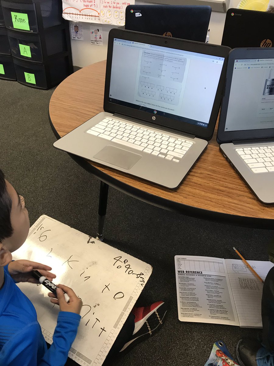 rwood_3's tweet photo. Digital breakout boxes to review our 3rd grade math standards. #greatthingshappenintheSWAMP https://t.co/isSw4kneEc