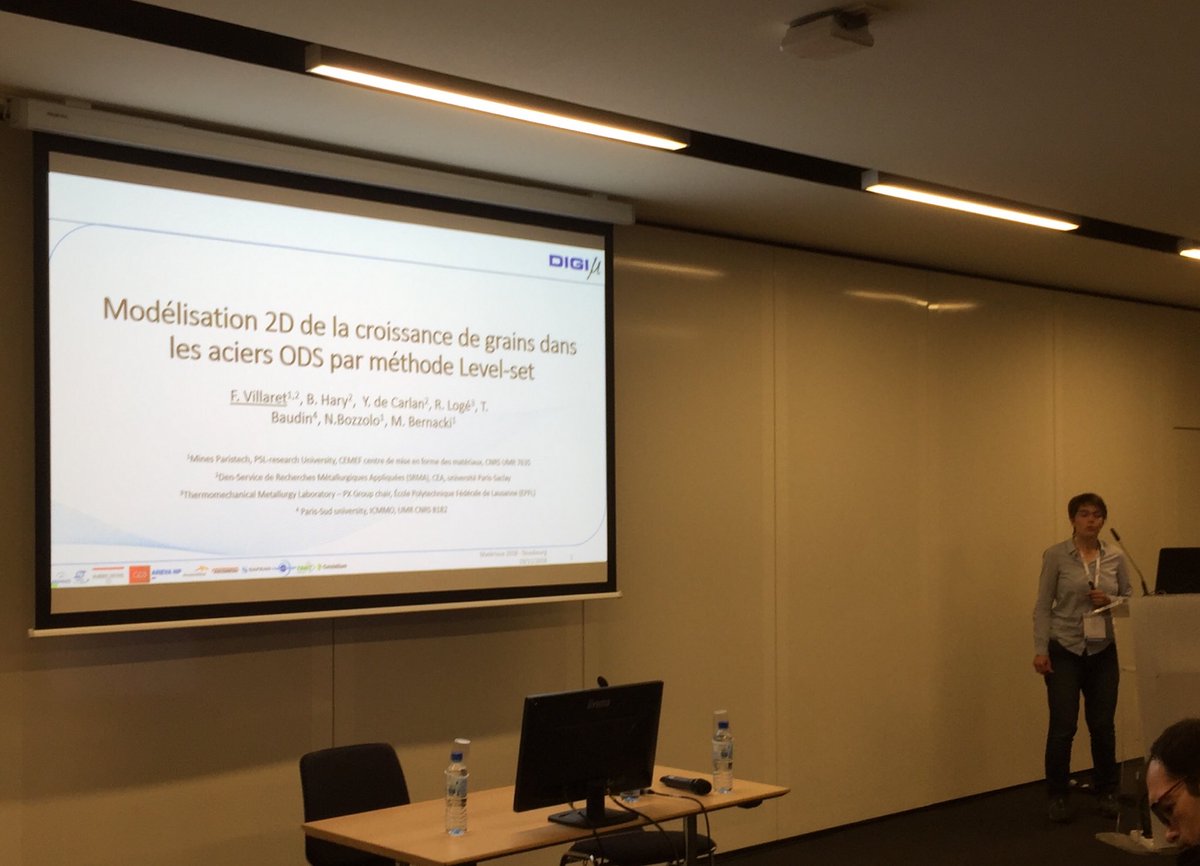 Flore Villaret #mateis #equipemetal on grain growth in ODS steels at #materiaux2018