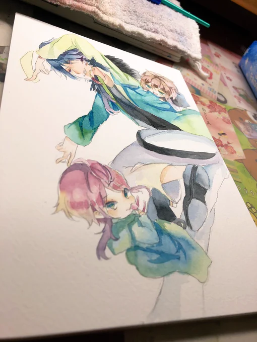 おともと5時間くらい絵ちゃして語り明かした^ ^ポッセかわいいね! 