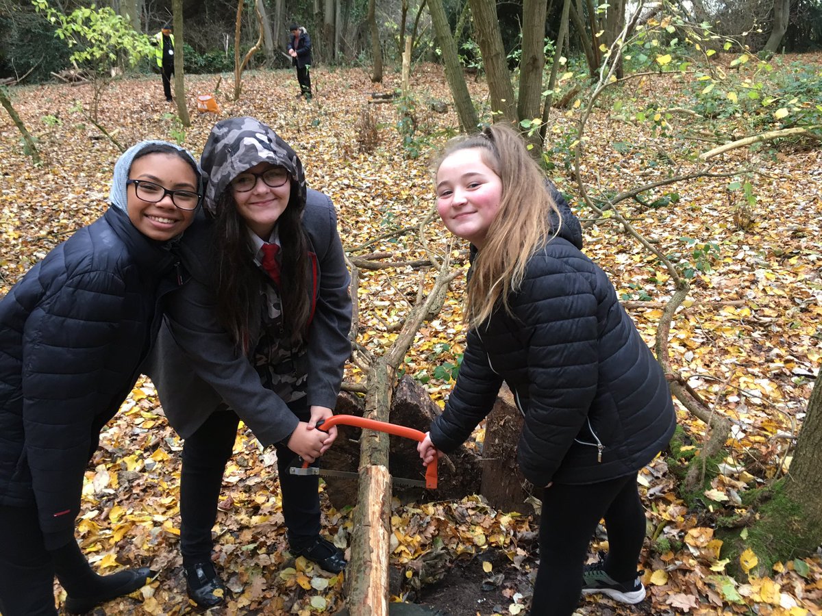 Year 8 from Moreton cut and prepare wood to make fires. They used a bow saw, hand saw,  loppers, shears and secateurs#challenge
#Johnmuiraward 
<a href="/MissCJRoss/">Miss Ross</a> 
<a href="/AldersleyHighSc/">AldersleyHighSchool</a> 
<a href="/MoretonForest/">Moreton Forest</a> 
<a href="/PendefordMill/">Pendeford Mill</a>