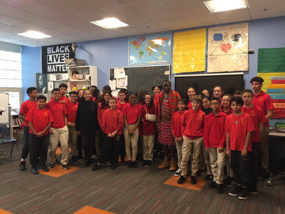 principal_CP's tweet image. Masaai Warrior Kikanae Ole Pere shares his incredible story with our students. #dream #education #williamkikane