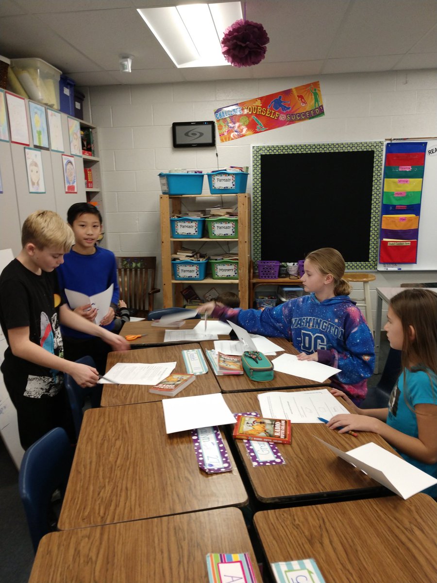 sommersC12's tweet photo. Book clubs working together on a pop up book.  #Sayrestrong #sommersc12 https://t.co/QA3qWRGB2p