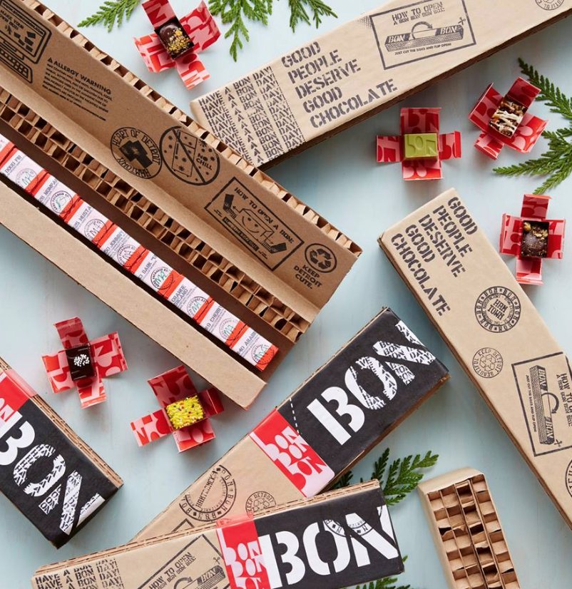 propak_at's tweet image. Die extravaganten Küchlein von @BonBonBonChoc werden natürlich in #Wellpappe verpackt. #packaging #poweredbypaper