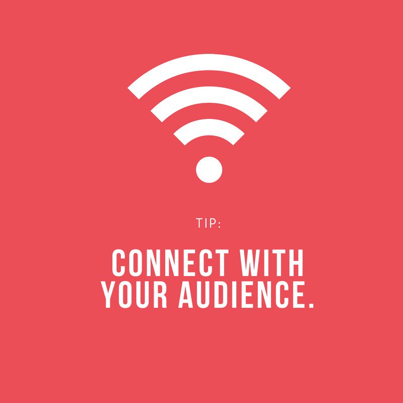 Branding tip Monday! Connect with your audience! In your visual branding, you need to be accessible to and they need to feel relatable with your brand. #brandingtipmonday