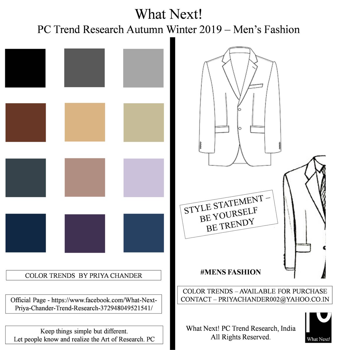 #WhatNextPCTrendResearch #ColorTrendsByPriyaChander #AW19 #Menswear #Mensfashion #Gentleman #Mensstyle #Moderngentleman #Grey #PriyaChanderDesigns #AutumnWinter2019 #Grooms #Wedding #fashionweek #MensColorTrends2019 #fashioninspiration #Tuxedo #Suits #Blazers #Pantsuit #AW2019