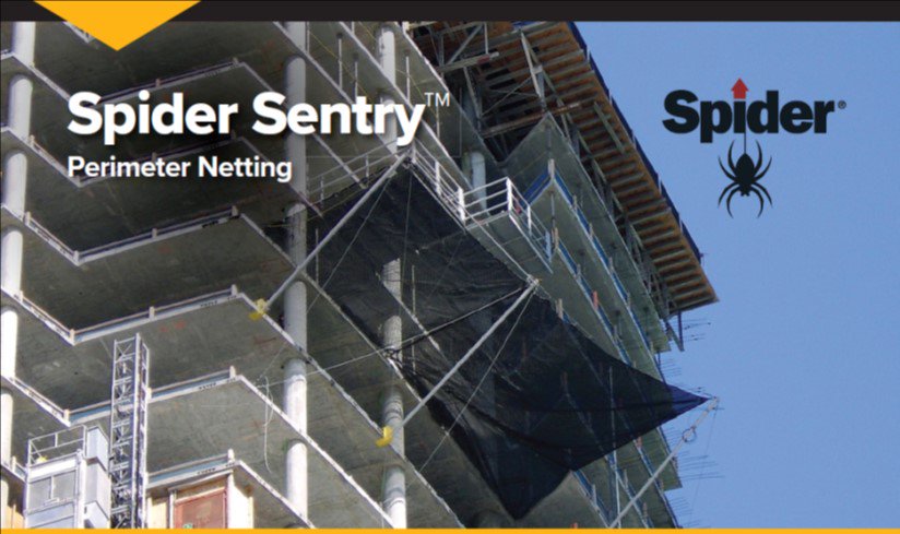 SpiderStaging's tweet photo. Spider Sentry™ netting provides perimeter fall protection and debris containment when working at height. Call us at 877-774-3370 for a turnkey or customizable netting solution for your next project. https://t.co/D0HXomMwXC https://t.co/yhlY2nqOw7