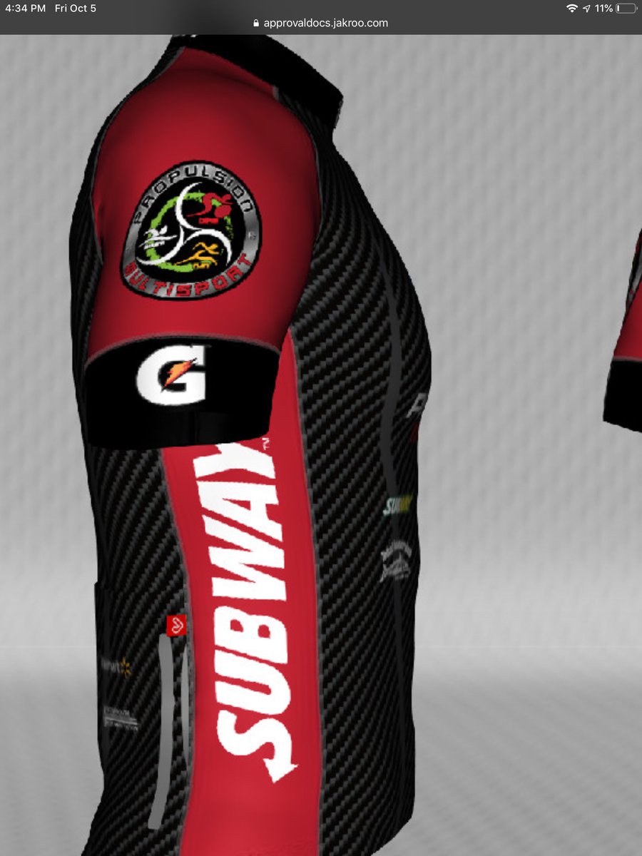 @JAKROOUSA. Thanks Jakroo and Ben for the nice triathlon and cycling jerseys. These are the 🔥.