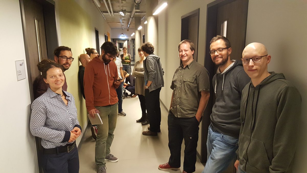 rbolab's tweet photo. Congratulations to @rbolab's newest PhD graduate Ines Putz! She successfully defended her thesis on Leveraging Novel Information for Coarse-Grained Prediction of Protein Motion #Phd #proteinprediction https://t.co/eNhtjTEBMP