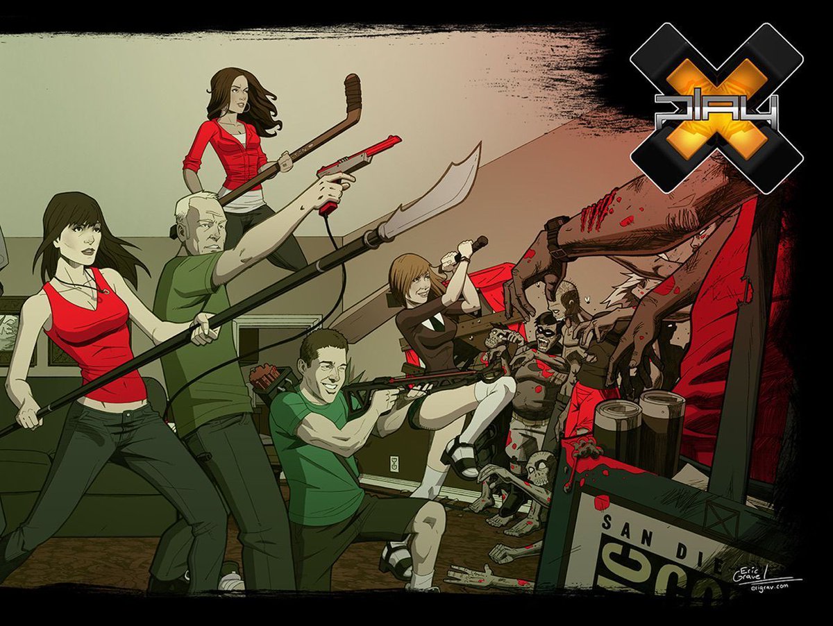 erigrav's tweet photo. The final artwork for the last posters I ever worked on for #G4TV to help promote both #ATTACKOFTHESHOW and #XPLAY at #SDCC.
.
.
.
@kevper @candacebailey #BlairButler @alisonhaislip @saraunderwood #AdamSessler @morgan.bonfire @kristinadamstv @blairherter #AlexSimwise https://t.co/zc6BuHT10q