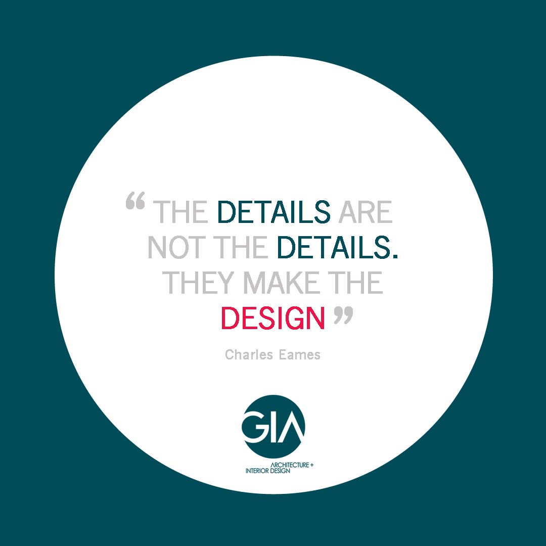 Here at GIA HQ we totally agree with Charles Eames! 
.
.
.
.
#discovergia #interiordesign #interiordesigner #design #designlife #inspiration #qotd #quote #inspo #mondayfeeling #mondaymotivation #inspire #charleseames #detail #detailaddict