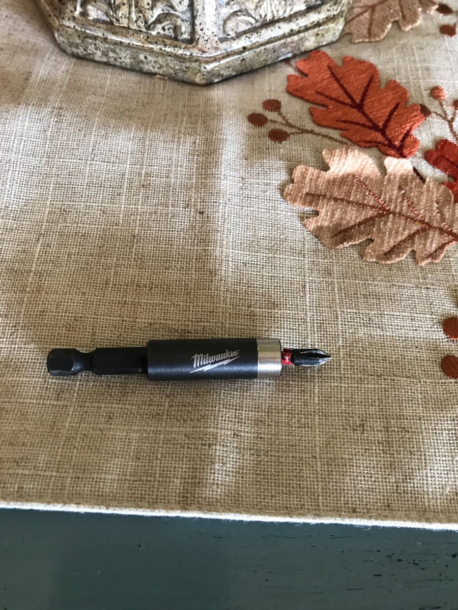 JacobTomaw's tweet photo. .@MilwaukeeTool love my tools but how do I get this screw bit out? I think I am going on it being in there for two years. Not stuck the magnets will not release it. https://t.co/mGHvWRfI0E
