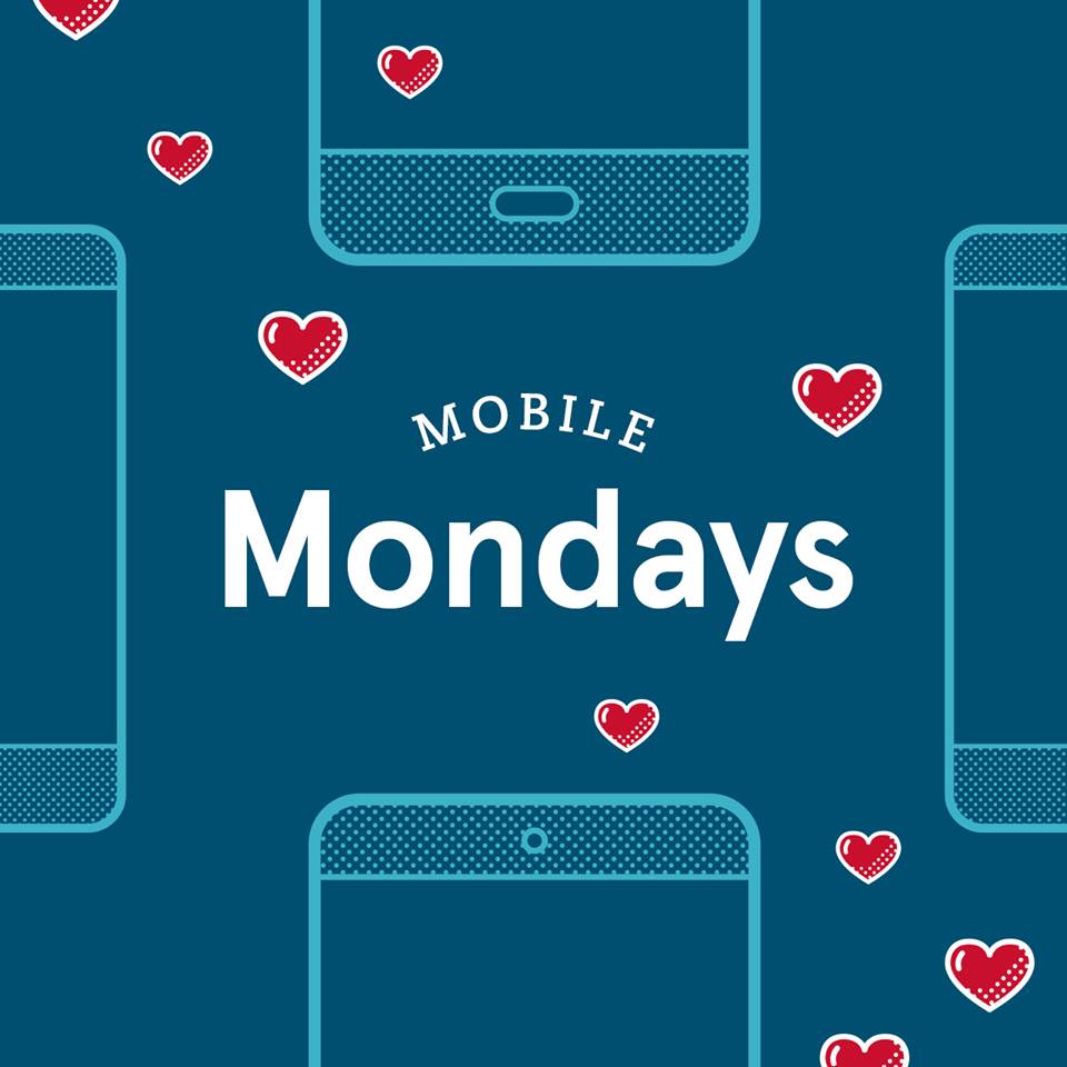We are celebrating 'Mobile Monday' here at Chick-fil-A Hanes Mall food court! For every mobile order today (Monday, November 19th), you will receive a free chocolate chunk cookie! Spread the word :)