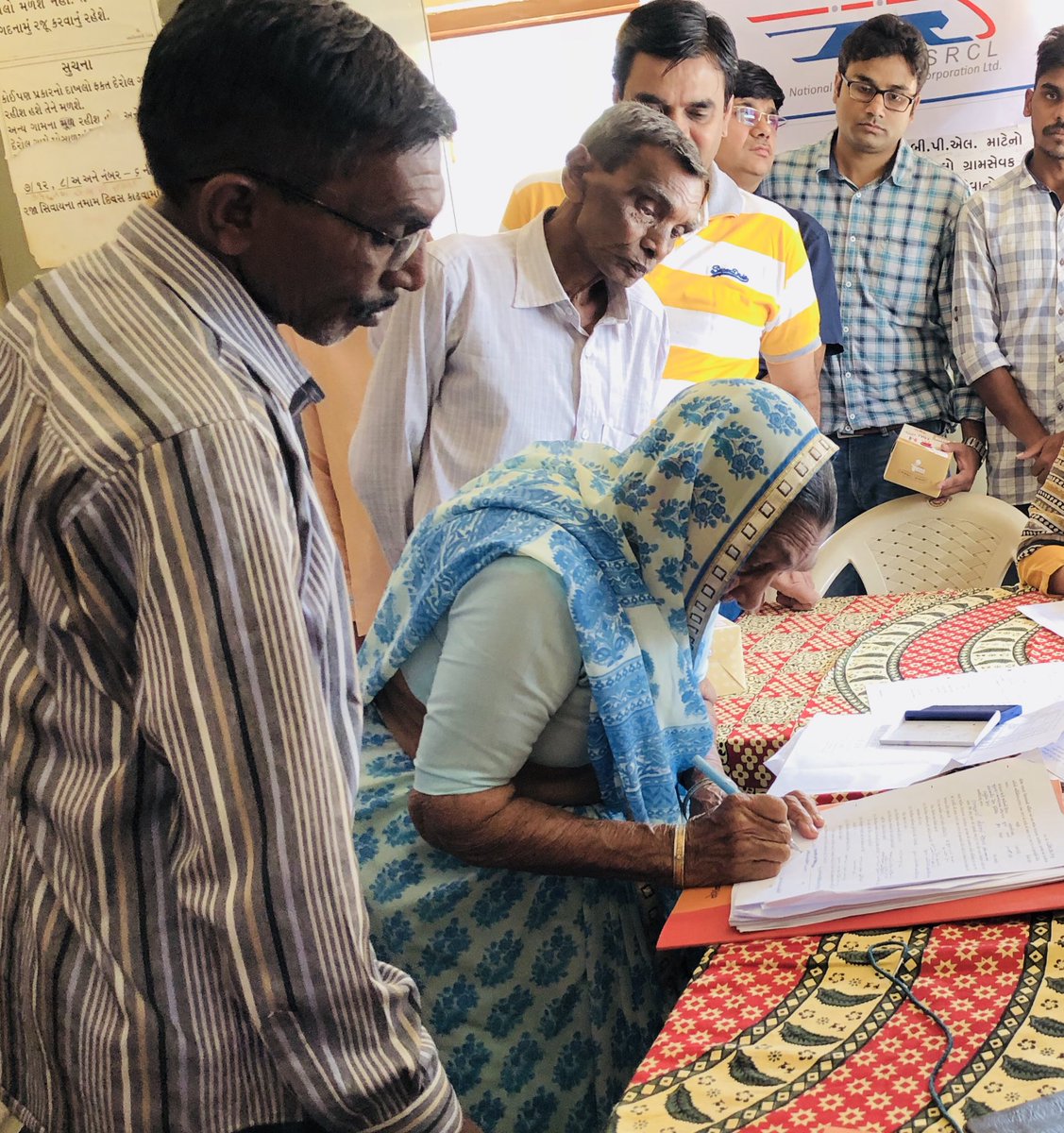NehaSinghIAS's tweet photo. 1st Consent Award for the #BulletTrain Project, in the state of Gujarat, started from Bharuch district today. Farmers showed their support to the project by willingly giving their consent to the Compensation Award.
@CollectorBharch @CMOGuj @nhsrcl https://t.co/eORM9nNIA1
