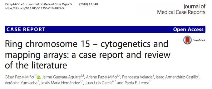 isaacarmendariz's tweet photo. Invitados a revisar nuestro nuevo paper "Anillo del cromosoma 15: citogenética, arrays y revisión bibliográfica" @CesarPazyMino @peleone1 @VYumiceba @ciggute @UTEsalud @UTEoficial @rhidalgott @DanielSimancasR @camilo_felix 👉https://t.co/xCSd5Uf7tn https://t.co/H10w0Berdz