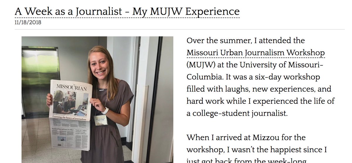 BlueJayJournal's tweet photo. Kate shares her #mujw experience with us on her updated BJJTV blog: 
https://t.co/F0H6hRl4pD https://t.co/PnzDsfPc8M