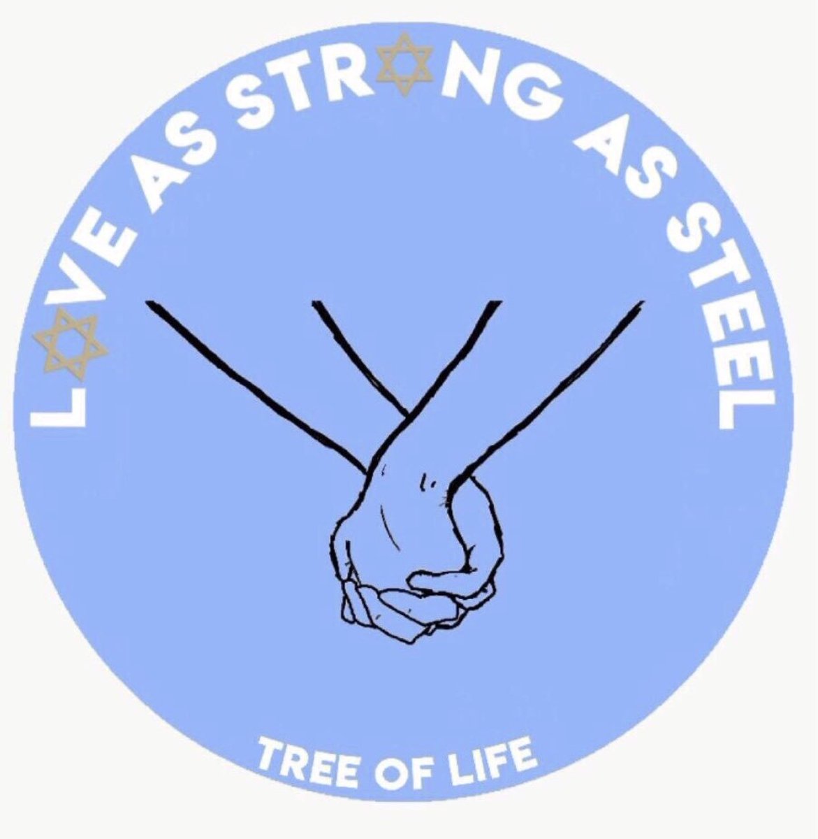 SALCbridge's tweet photo. Pins for Pittsburgh will be sold for $1 beggining on November 26th. All proceeds will go to the Jewish Federation of Greater Pittsburgh to benefit those affected by the Pittsburgh Synagogue shooting💙 #bethelight https://t.co/FtIAraaEuQ
