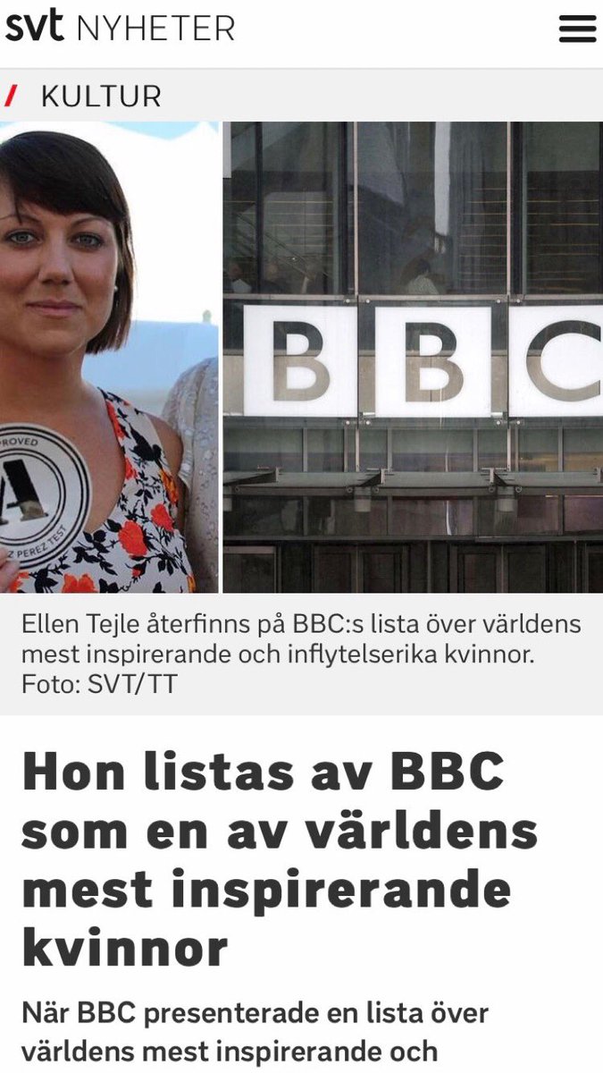 ellentejle's tweet photo. Dags att fortsätta förändra och förändras! Är så stolt över nyheten att vara på lista över världens mest inflytelserika och inspirerande kvinnor 2018. Kolla in listan, den är mäktig! #100Women #arate #fanzingo #amärkt https://t.co/9dwwtD2Uw4