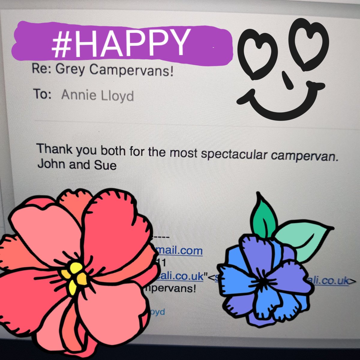 We LOVE what we do... and it really does shine through in our beautiful campervans!  So glad our latest clients are very happy 😍😊