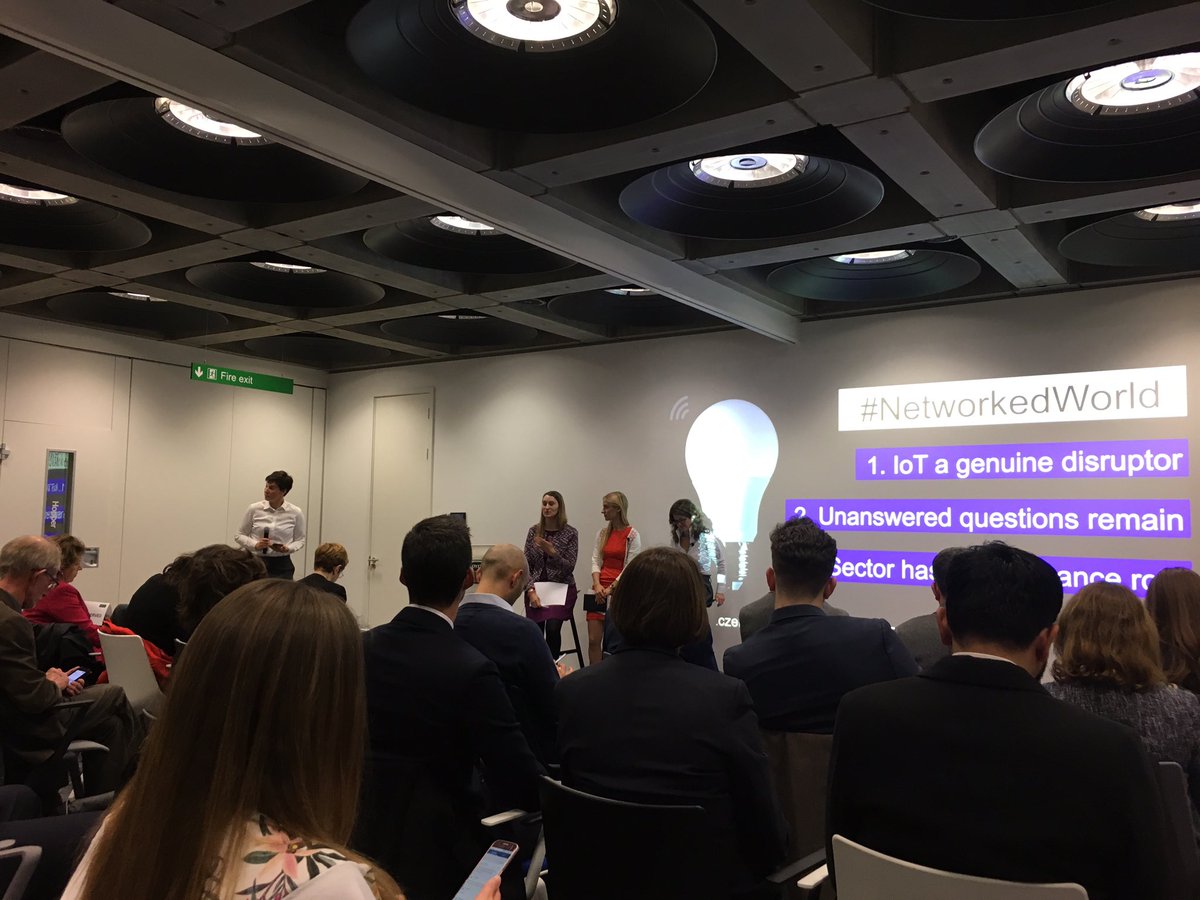 lucystanbrough's tweet photo. All woman panel at the @LloydsofLondon @UCLSTEaPP #NetworkedWorld event #LloydsReport #Diversity https://t.co/biHnKb1Pro