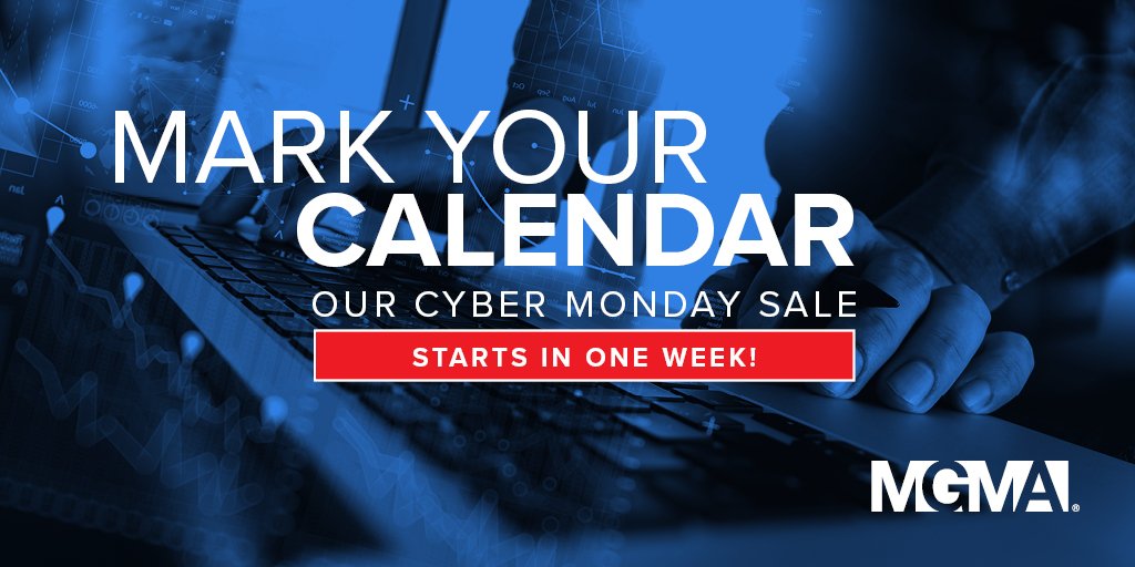 MGMA's tweet photo. Fill up your plate this holiday season and mark you calendars! We will be having deals that will be sure to satisfy your appetite on Cyber Monday. 🍗 💲 https://t.co/4EgcUZuUSB