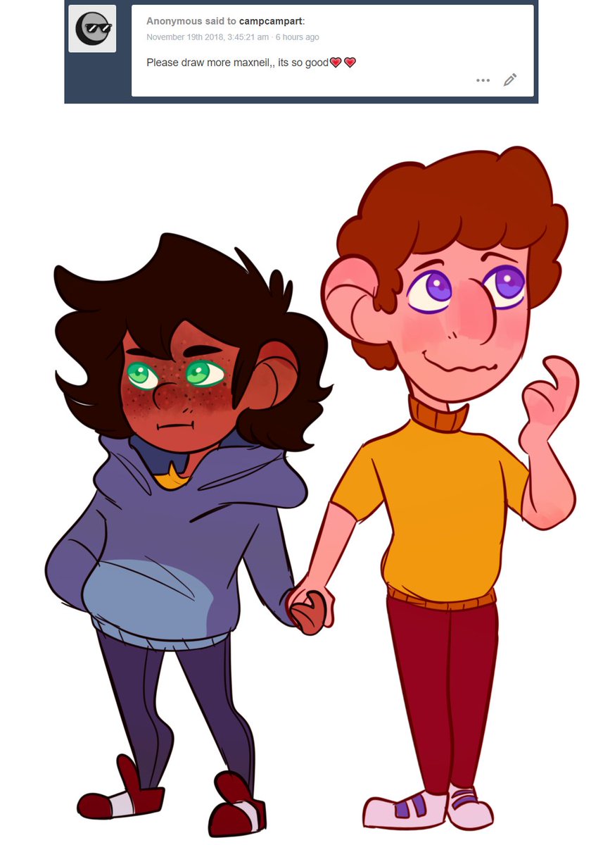 CherryMang0s's tweet photo. When the Anon's are on point 👌👌

#CampCamp #MaxNeil #CCMax #CCNeil #DigitalArt #FanArt #Art #Sketch #Chibi #ChibiArt #SilvestrysArt https://t.co/CIitG0frDX