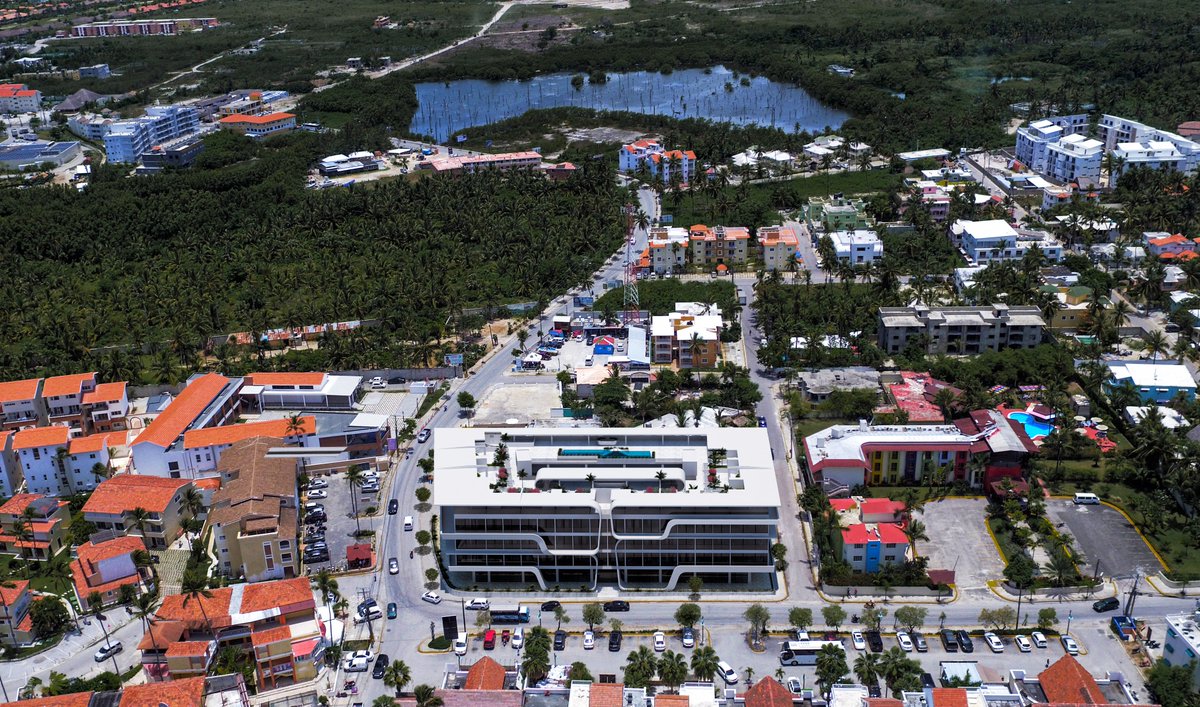 PCBlumarina's tweet photo. The aerial view of our real estate development in Los Corales, Bávaro, Punta Cana. #Blumarina #RealEstate #Apartments #Bavaro #PuntaCana #Home https://t.co/FZ9Aa2qrMw
