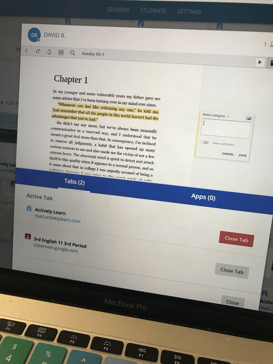 spatterwestga's tweet image. Ss using #activelylearn to share annotations of textual evidence to support answers #dedicated @BBCMHS