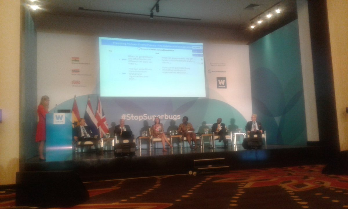 Promoting Pioneers Plenary Session at #CallToAction18 - emphasis on innovation and sustainability of AMR interventions
