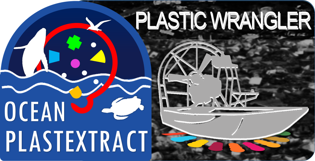 plastextract's tweet photo. Tackling the enormous #PLASTIC_PATCHES can only happen with the right tools. The floating islands of entangled, layered and decaying #PLASTIC_WASTE must be carved out section by section without being stuck ourselves.
That brought up the idea to use AIRBOATS to wrangle the mass. https://t.co/exwwsfUzk5