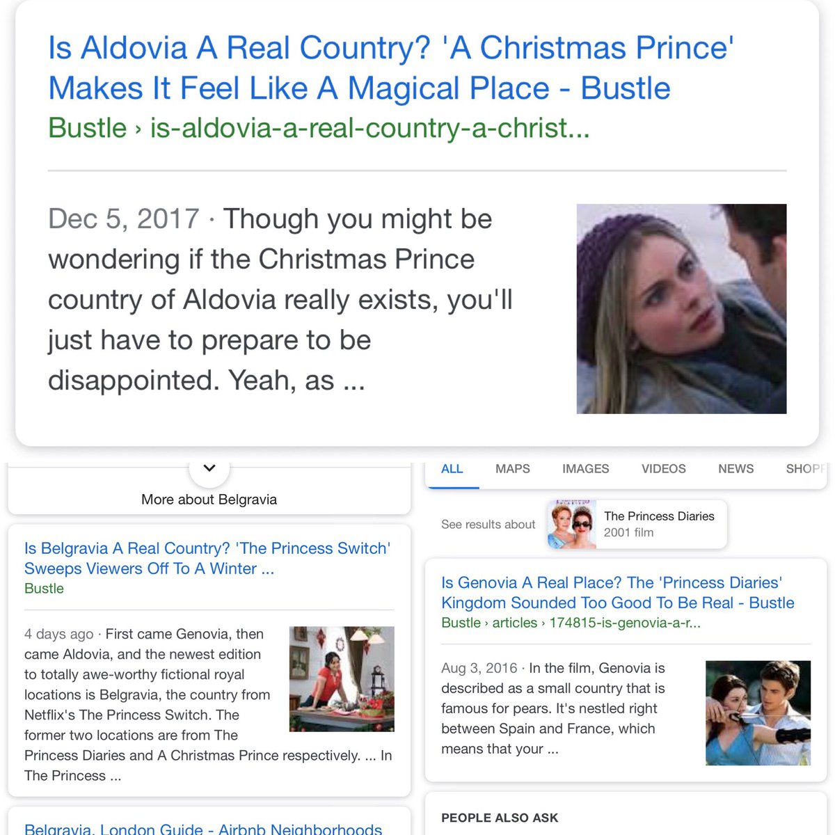 NeedleSharpNY's tweet photo. Takeaway, @bustle  is really making me think that we need better geography education. @netflix #PrincessSwitch https://t.co/dBszSxPiTs