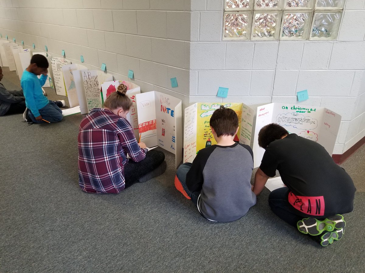BurrussSandy's tweet photo. More peer-checking #iamcucps #ccesdukes #readingfair https://t.co/z0e7VeBpUB