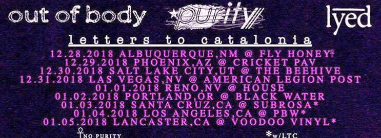 Final update. See you on the road with <a href="/outofbodyatx/">Balaram Shakti</a> <a href="/puritybleeds/">✪purity//</a> and Letters to Catalonia 🌹