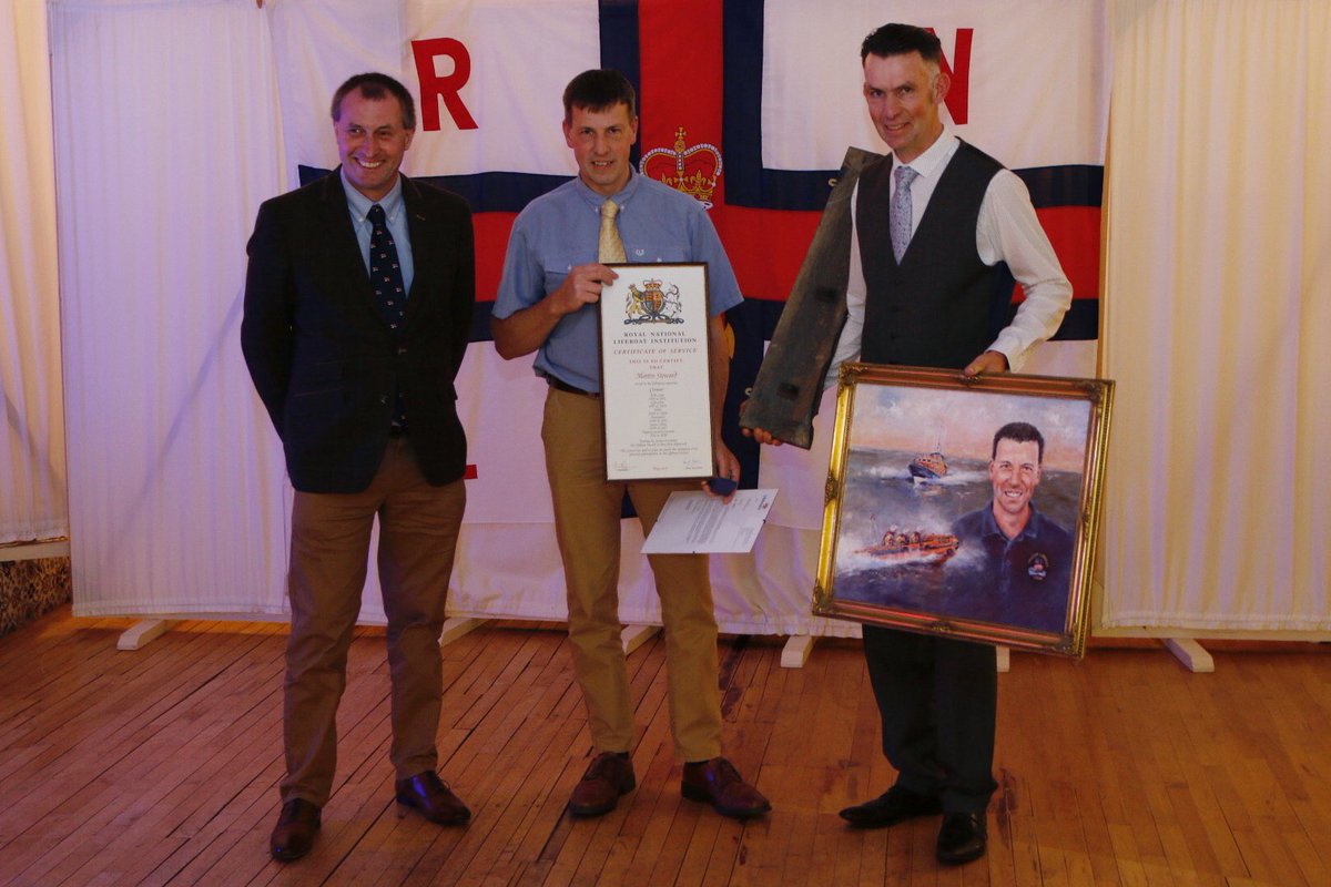 CromerRNLI's tweet photo. Cromer RNLI holds presentation evening.  Retiring were John Davies, Martin Steward, Pete Stokes and Jason King.  Gordon Nichols was presented with a long service award.    Further Photos to follow https://t.co/086EnMH1ov