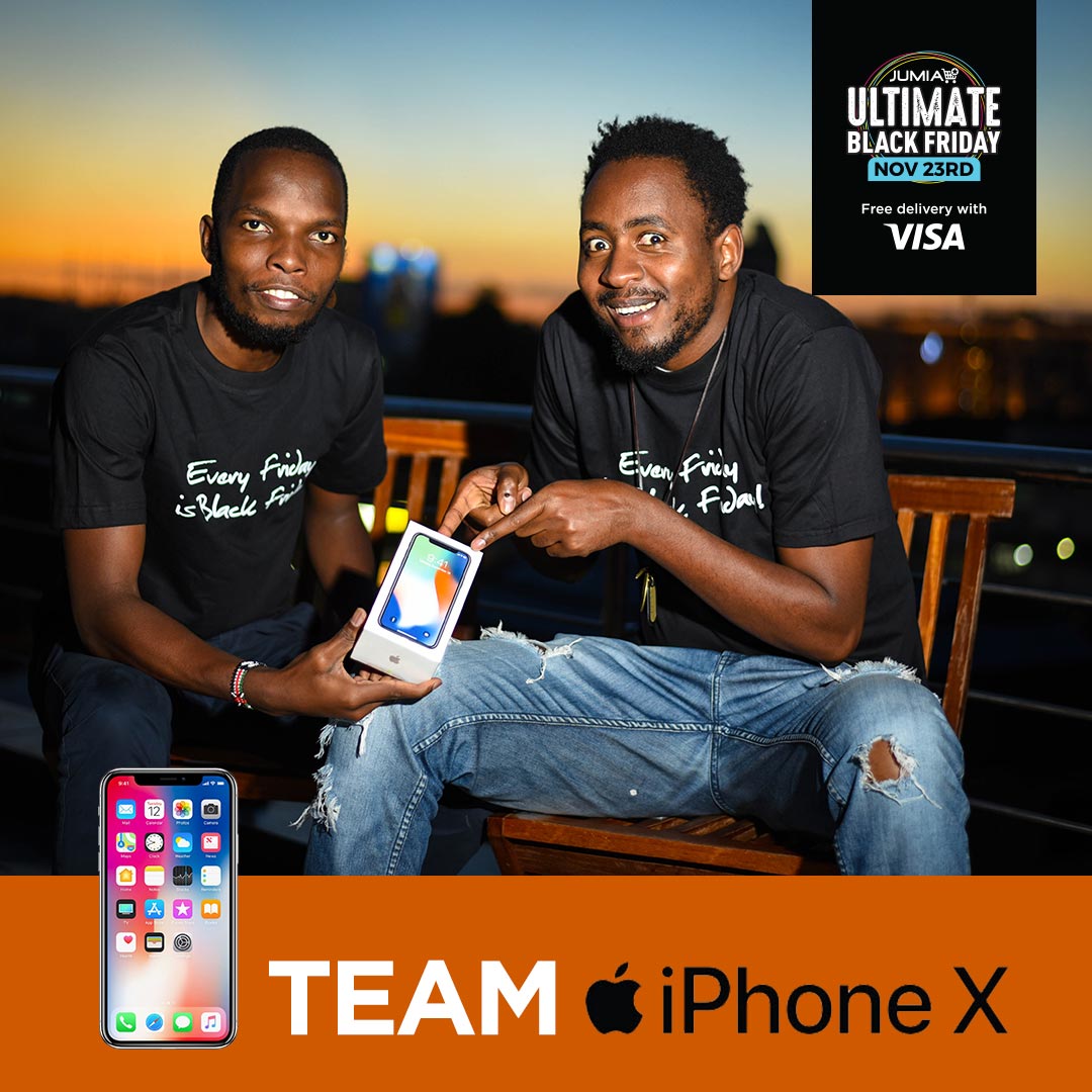 JumiaKenya's tweet photo. In #TheUltimateJumiaBFBattle, we have Team iPhone X on one corner! 

RT if your are Team iPhone X https://t.co/zY9J3UXL8A