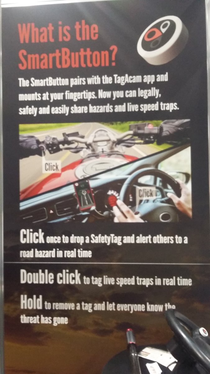 RideAware's tweet photo. So much to see @motorcyclelive !! Come and find out about our riding driving safety app #TagAcam in Hall 4 (stand 4E46) next to the stadium and @StriderBikeUK https://t.co/25n6ctJmlW