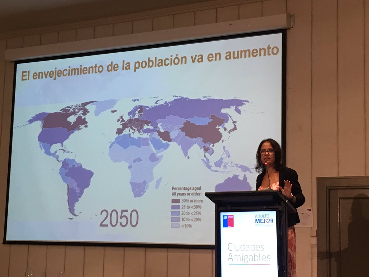 urbanharukamiki's tweet photo. Crisp presentation from @who that #AgingCities means #healthyaging and even beyond accomplishing #SocialInclusion. @japan &amp; #Chile @SENAMAGOB will lead the agenda as pioneers in the subject from now toward 2050. #adultomejor #ciudadesamigables https://t.co/E3QvcxxHWi