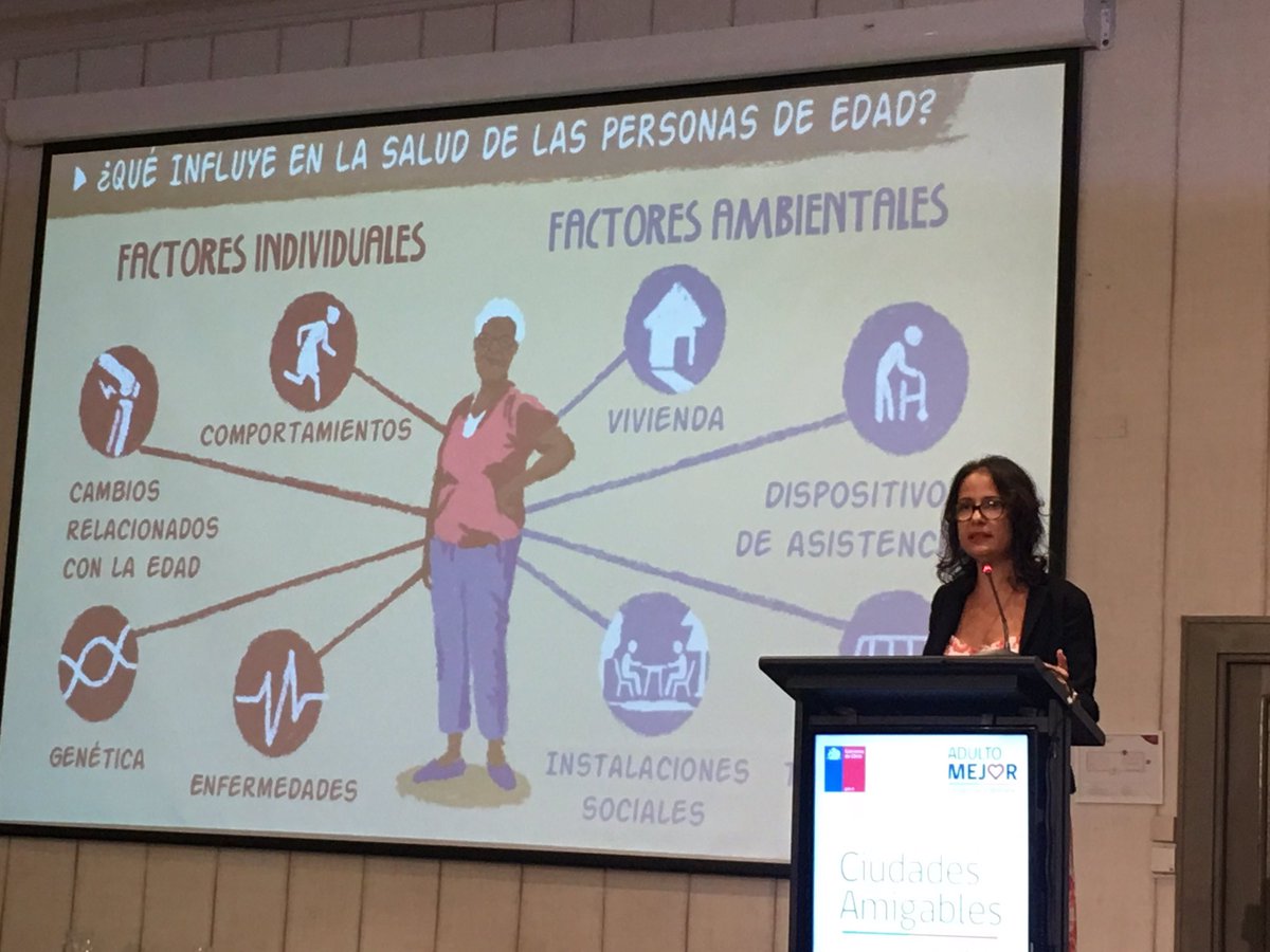 urbanharukamiki's tweet photo. Crisp presentation from @who that #AgingCities means #healthyaging and even beyond accomplishing #SocialInclusion. @japan &amp; #Chile @SENAMAGOB will lead the agenda as pioneers in the subject from now toward 2050. #adultomejor #ciudadesamigables https://t.co/E3QvcxxHWi