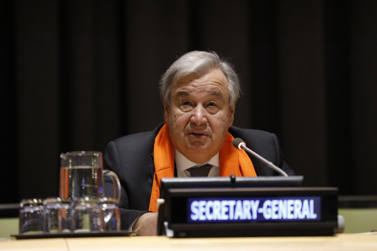 "Not until the half of our population represented by women and girls can live free of fear, violence and everyday insecurity, can we truly say we live in a fair and equal world." -- <a href="/antonioguterres/">António Guterres</a>, UN Secretary-General. #HearMeToo #orangetheworld
