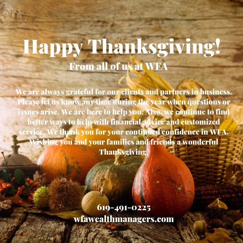 We hope you enjoy your Thanksgiving week!