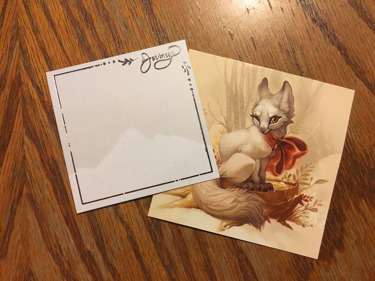 Vinyl sticker that came free with the <a href="/WintersdayZine/">Wintersday Zine (a GW2 Collective Project)</a> and the pin backing card (with foil accents!). Super happy with them! #GW2

You can still get the zine through the end of the year (comes with a sticker and postcard) - the rest of the bundles are gone: gw2collective.bigcartel.com