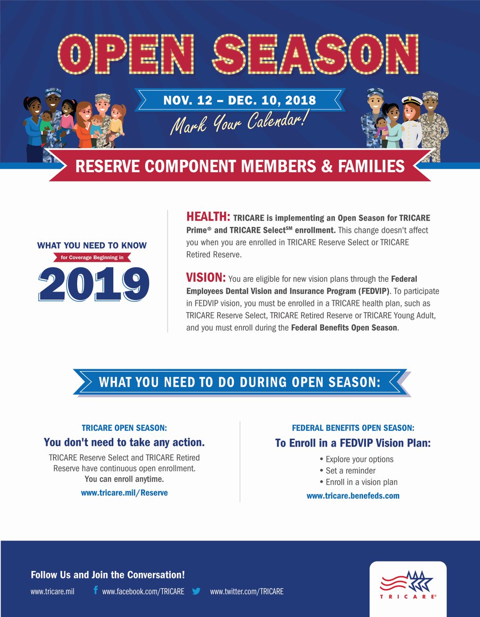 belvoirhospital's tweet image. @USArmyReserve @USNationalGuard Have you heard about FEDVIP? It replaces @TRICARE Retiree Dental Program #TRDP. You can enroll in a #FEDVIP plan during Open Season (Nov. 12- Dec. 10 2018). For more information, visit:  TRICARE.benefeds.com  #TRICAREisChanging
#TakeCommand