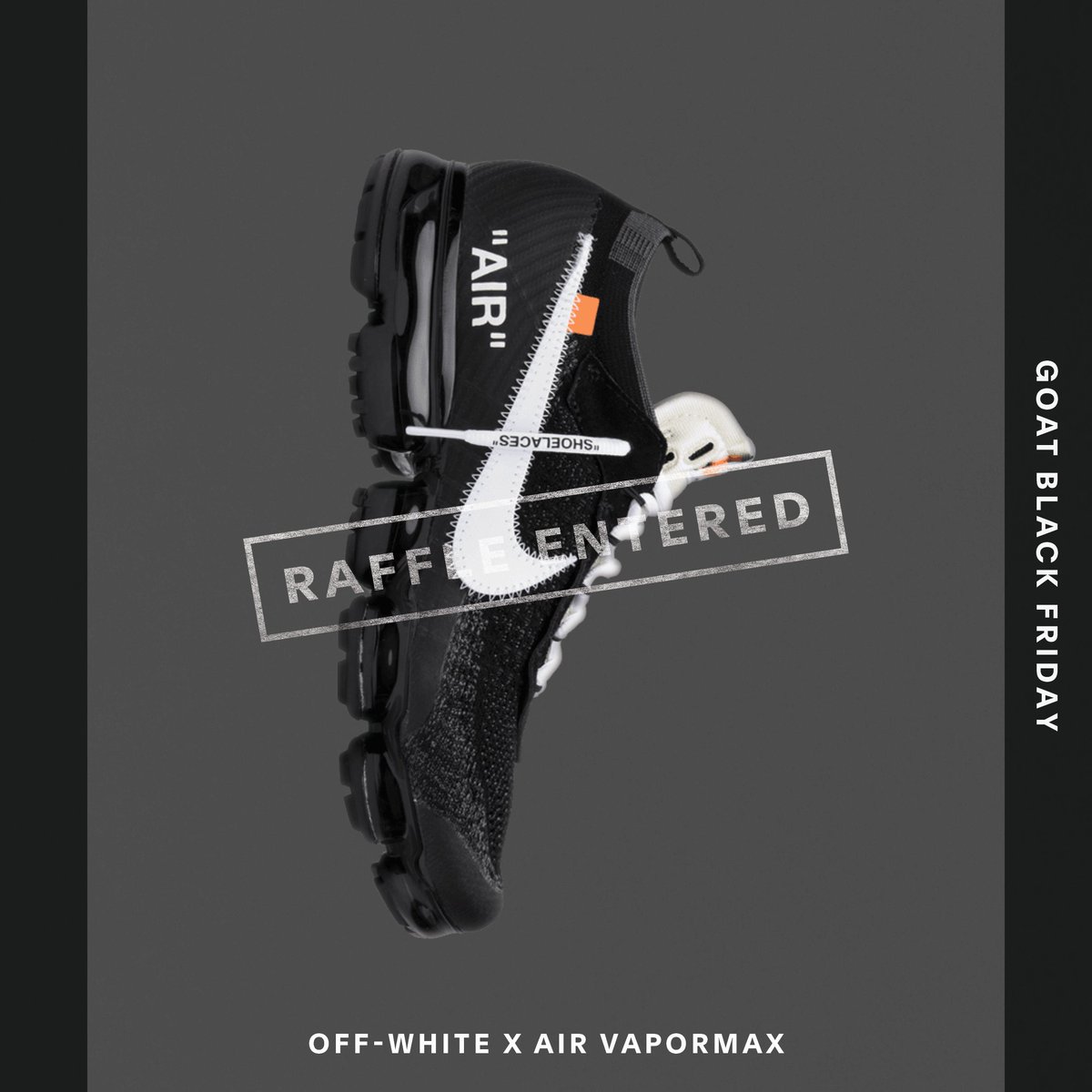 legrandju's tweet photo. Enter the #GOATBlackFriday Raffle for your chance to win the most coveted sneakers and other prizes. @goatapp https://t.co/QydiUSEJ2A https://t.co/s6lwx2SuBl