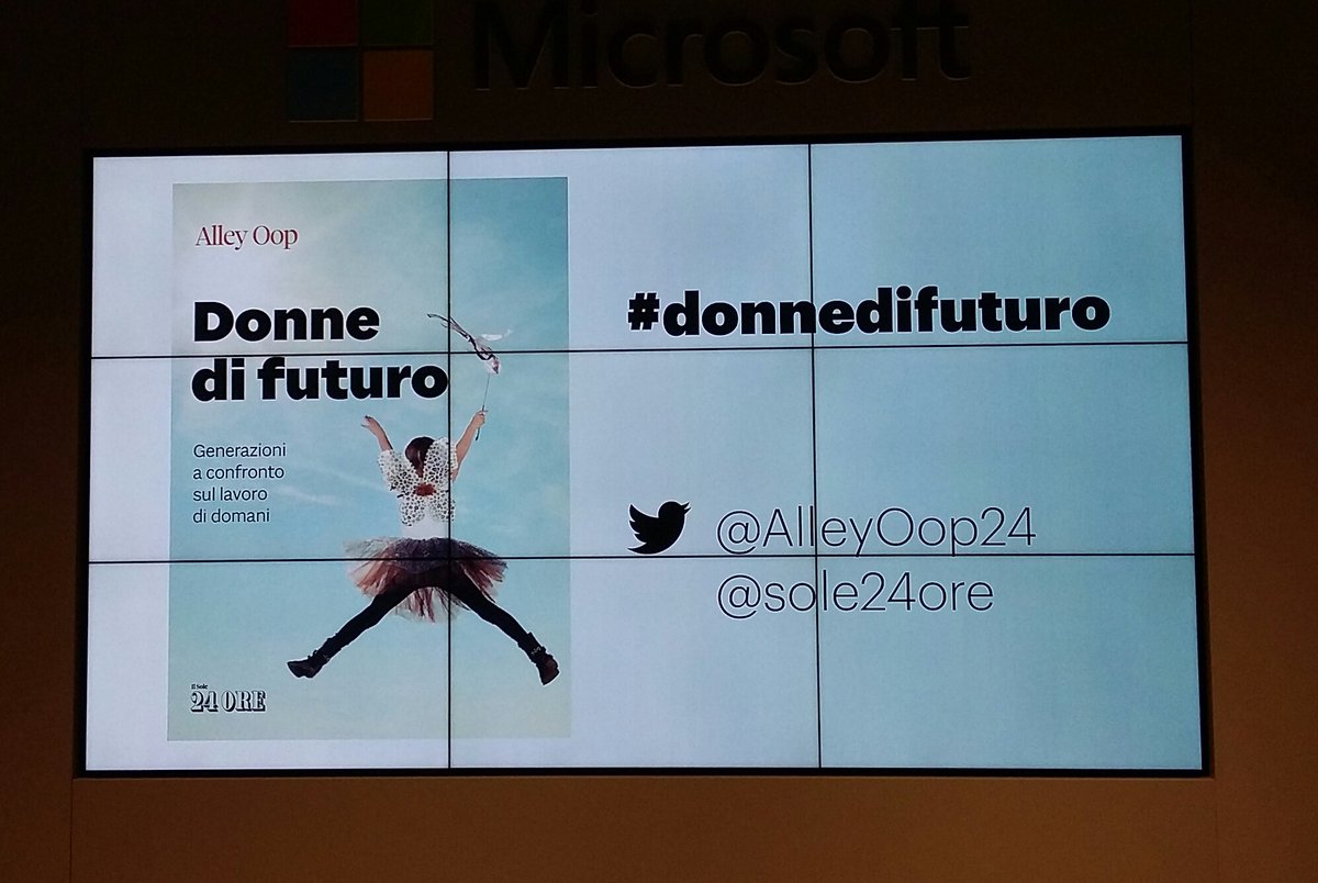 Questa sera appuntamento con #DonnediFuturo @AlleyOop24