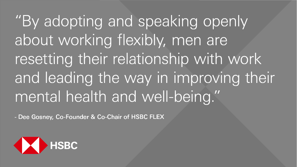 HSBC's tweet photo. Today our male and female colleagues came together to celebrate the men at HSBC who are role models for flexible working. #InternationalMensDay https://t.co/cOZ5LldCYW