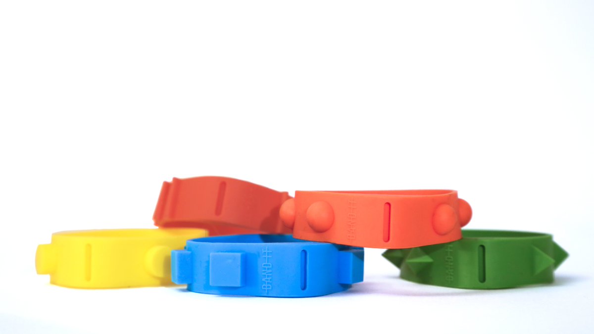 BanditProducts's tweet photo. "I called on a man in our village who has sight problems, although not blind. I met his wife who also said what a great idea and accepted a pack to try out. She was very pleased that I had thought of them and said they would certainly help him identify objects."

Image: 5 bands https://t.co/0Sni8F9FCV