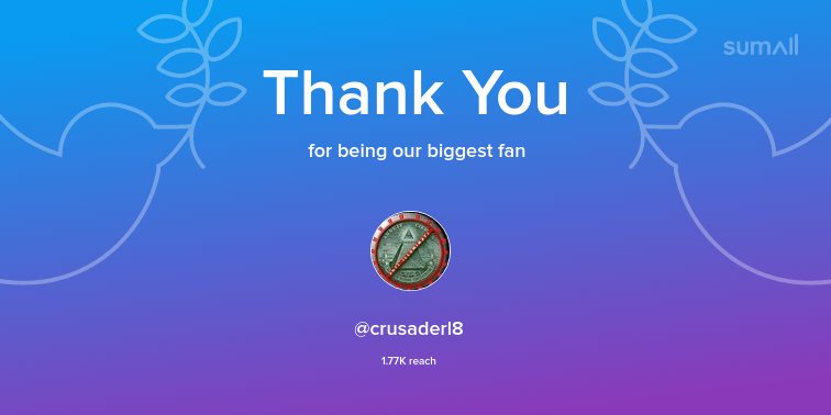 CryptoBirna's tweet photo. Our biggest fans this week: @crusaderl8. Thank you! via https://t.co/wdZTZuzTBc https://t.co/2RMGpDEtWe