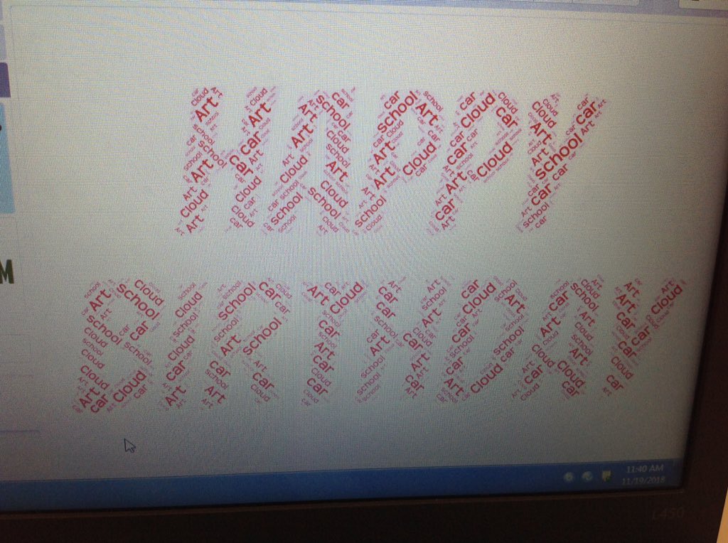 RSmithTeachTech's tweet image. Ms. Riley's 3rd graders used WordCloud.com to create word clouds that showed what they were thankful for!